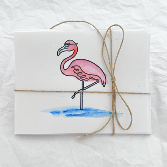 Flamingo Note Cards Set